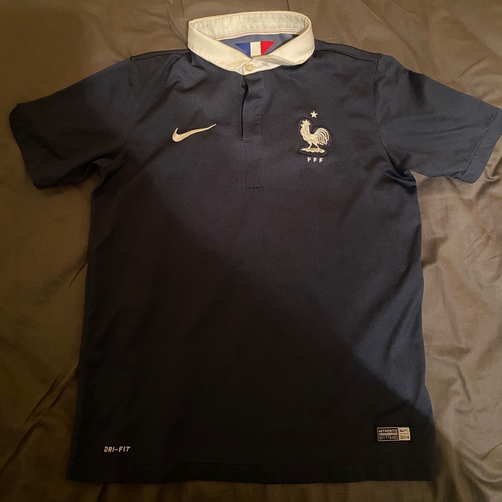 2014-15 Nike Large France Youth Home Jersey